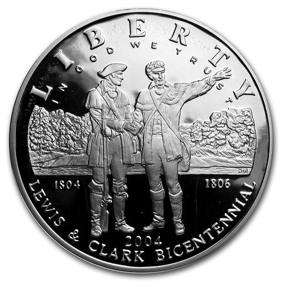2004-P Lewis & Clark Bicentennial $1 Silver Commem Prf (Box/COA) 2004-P Lewis & Clark Bicentennial $1 Silver Commem Prf (Box/COA)